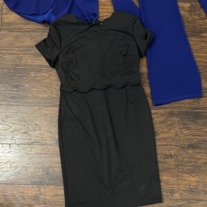 Grace Karin Classic Black Midi Dress